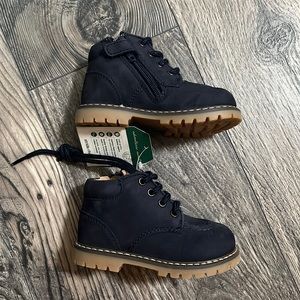 Stride Rite boots Sawyer navy blue high quality size 4.5 baby boy new